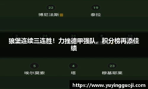 狼堡连续三连胜！力挫德甲强队，积分榜再添佳绩