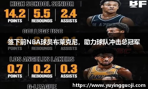 签下前NBA球员布莱克尼，助力球队冲击总冠军